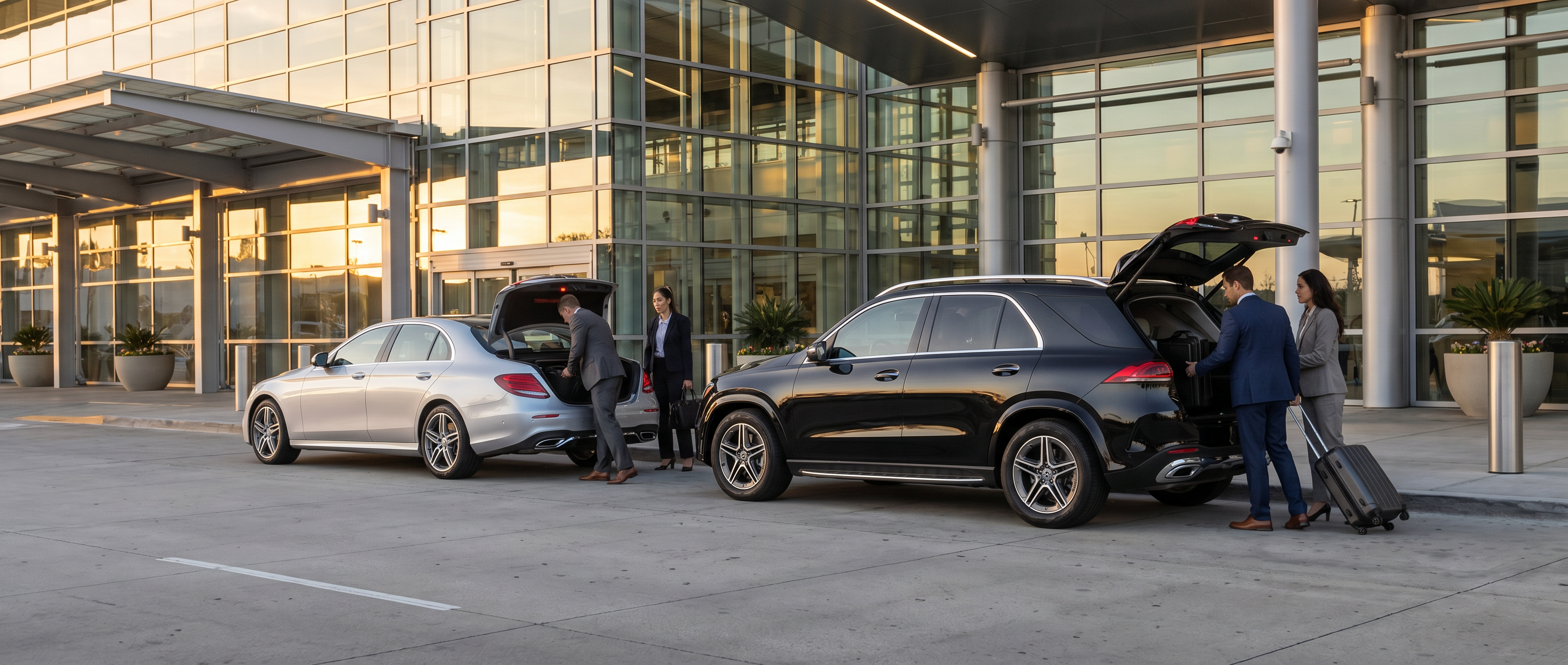 Mercedes-Benz E-Class and GLE comparison for airport travel in Duluth, GA